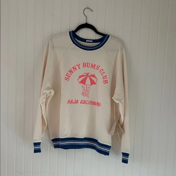 Mother medium Sunny Bums Club Sweatshirt New/tags - Picture 1 of 4